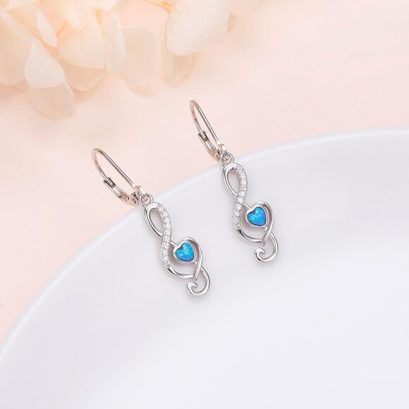 EXCLUSIVELY OURS! Sterling Silver Flower Lever Back Earrings  🆕Women\'s Music Note Filigree 925 Sterling Silver Flower Lever back Earring